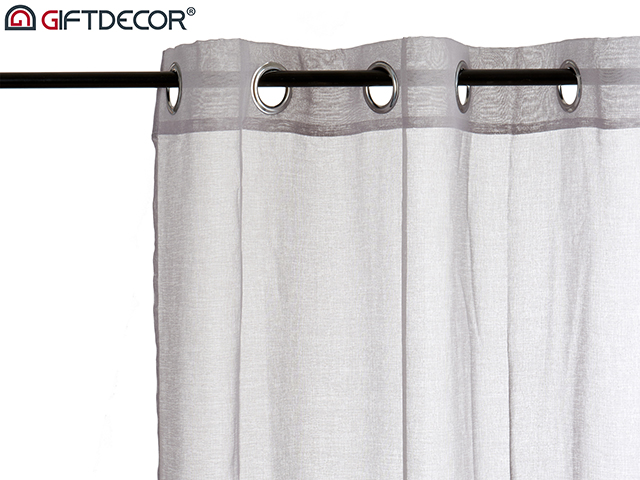 Light grey lace curtain 140x260 cm
