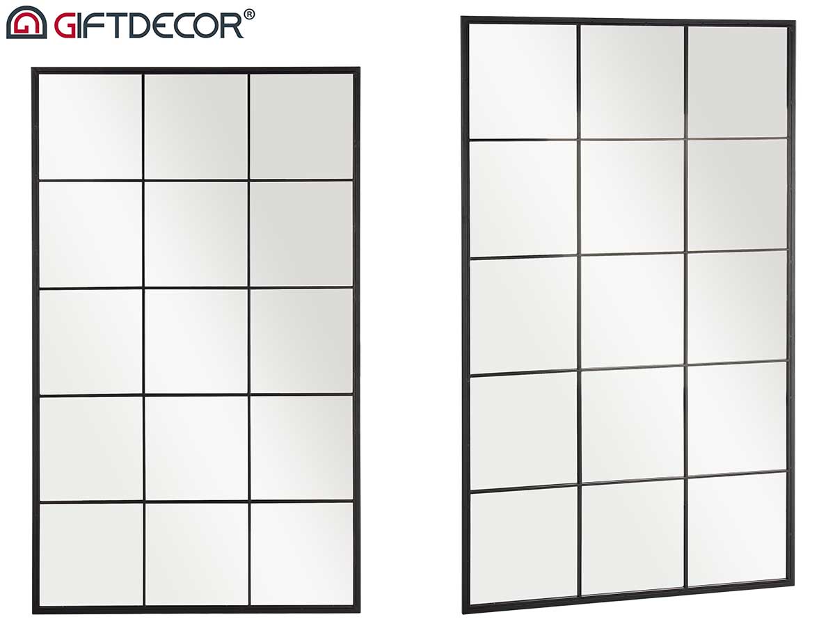 Black window mirror 150cm